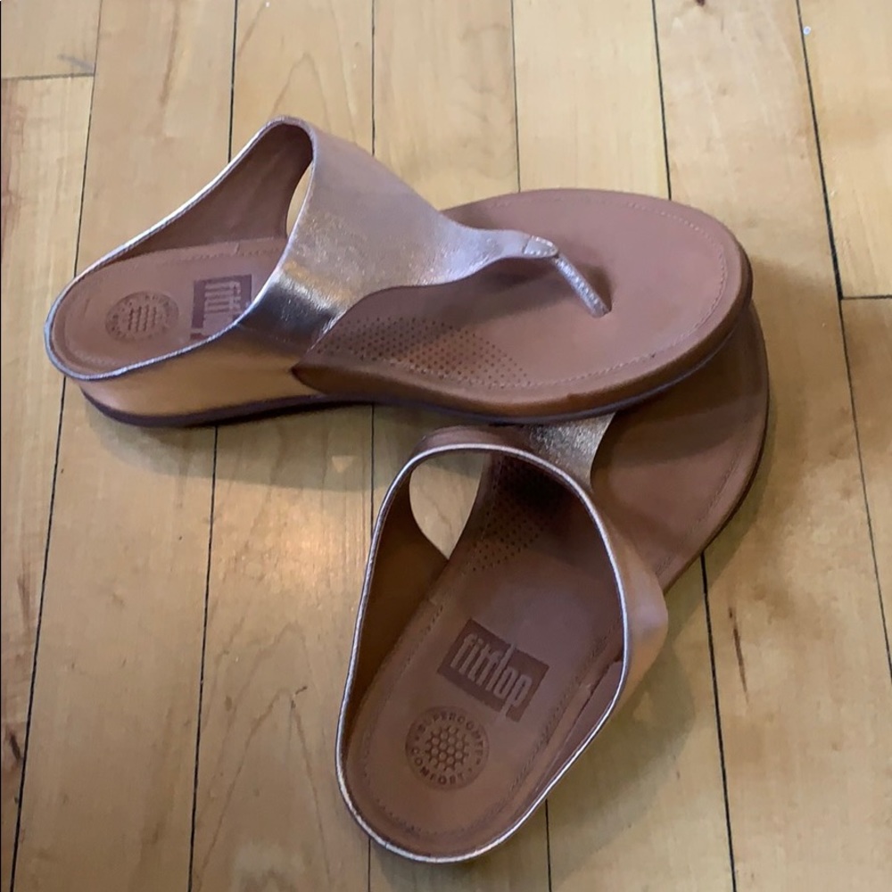 Fitflop pink bronze sandals